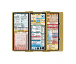 WhiteCoat Clipboard® Trifold - Tactical Brown Primary Care Edition
